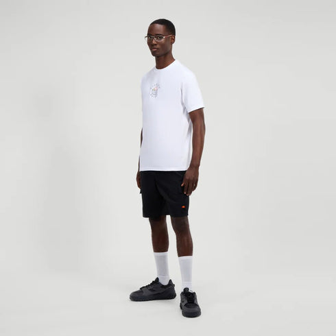 Ellesse tshirt for man אלס חולצה טישרט אוברסייז בצבע לבן לגבר